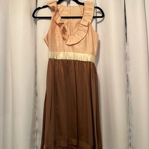🤩🤩Cooper by Courtney Warren pink and brown dress